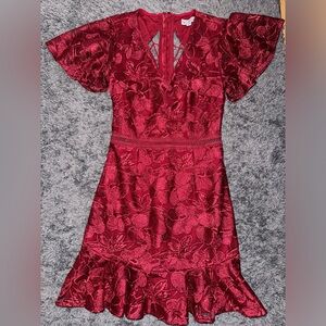 Mini lace dress ivory color size S/4